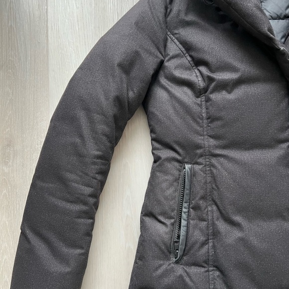 Soia & KYO CAMIELA Slim Fit Brushed Down Coat With Leather Trim - Picture 14 of 16